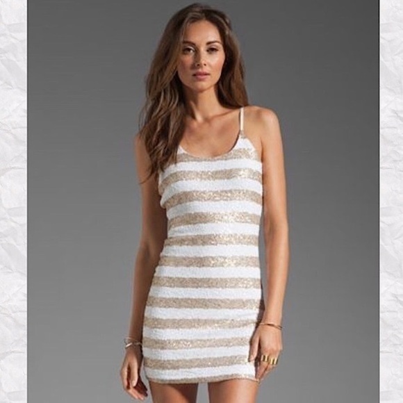 MM COUTURE SEQUIN MINI DRESS - Picture 1 of 7